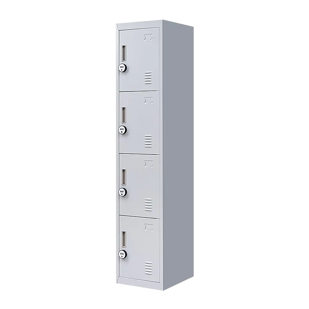 4-Door Vertical Locker for Office Gym Shed School Home Storage - Furniture > Office