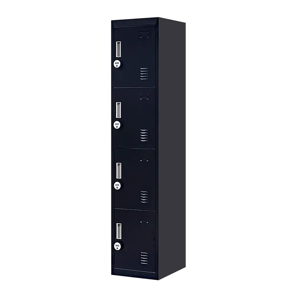4-Door Vertical Locker for Office Gym Shed School Home Storage - Furniture > Office