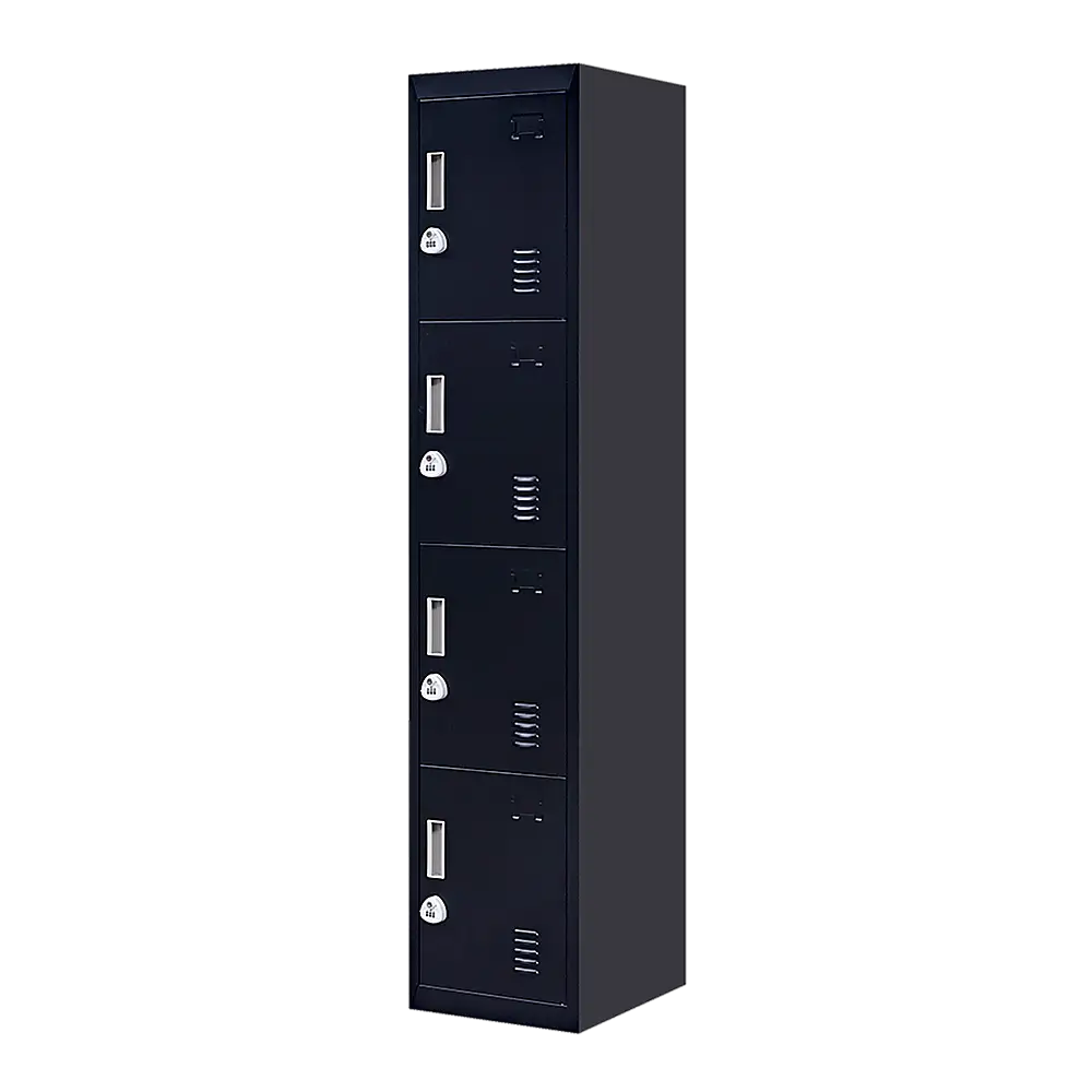 4-Door Vertical Locker for Office Gym Shed School Home Storage - Furniture > Office