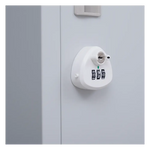 4-Door Vertical Locker for Office Gym Shed School Home Storage - Furniture > Office