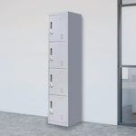 4-Door Vertical Locker for Office Gym Shed School Home Storage - Furniture > Office