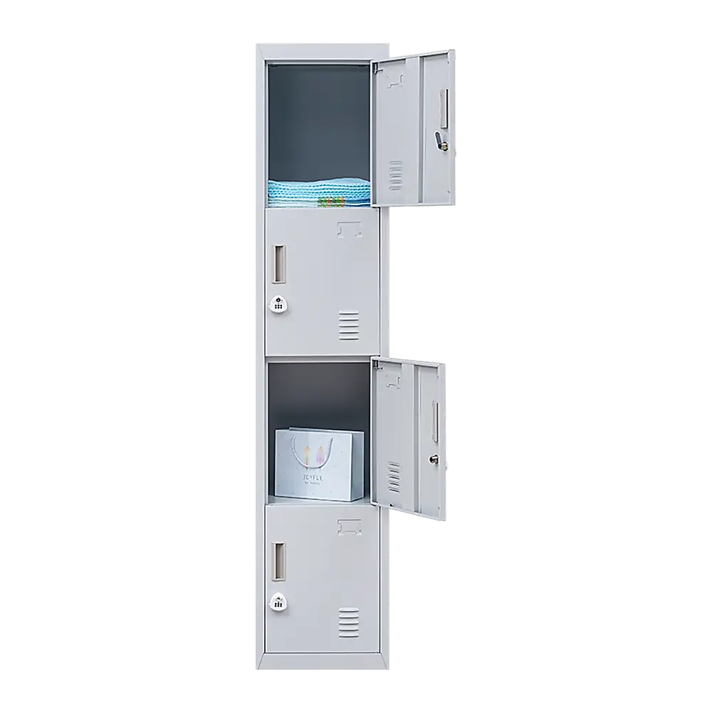 4-Door Vertical Locker for Office Gym Shed School Home Storage - Furniture > Office