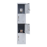 4-Door Vertical Locker for Office Gym Shed School Home Storage - Furniture > Office