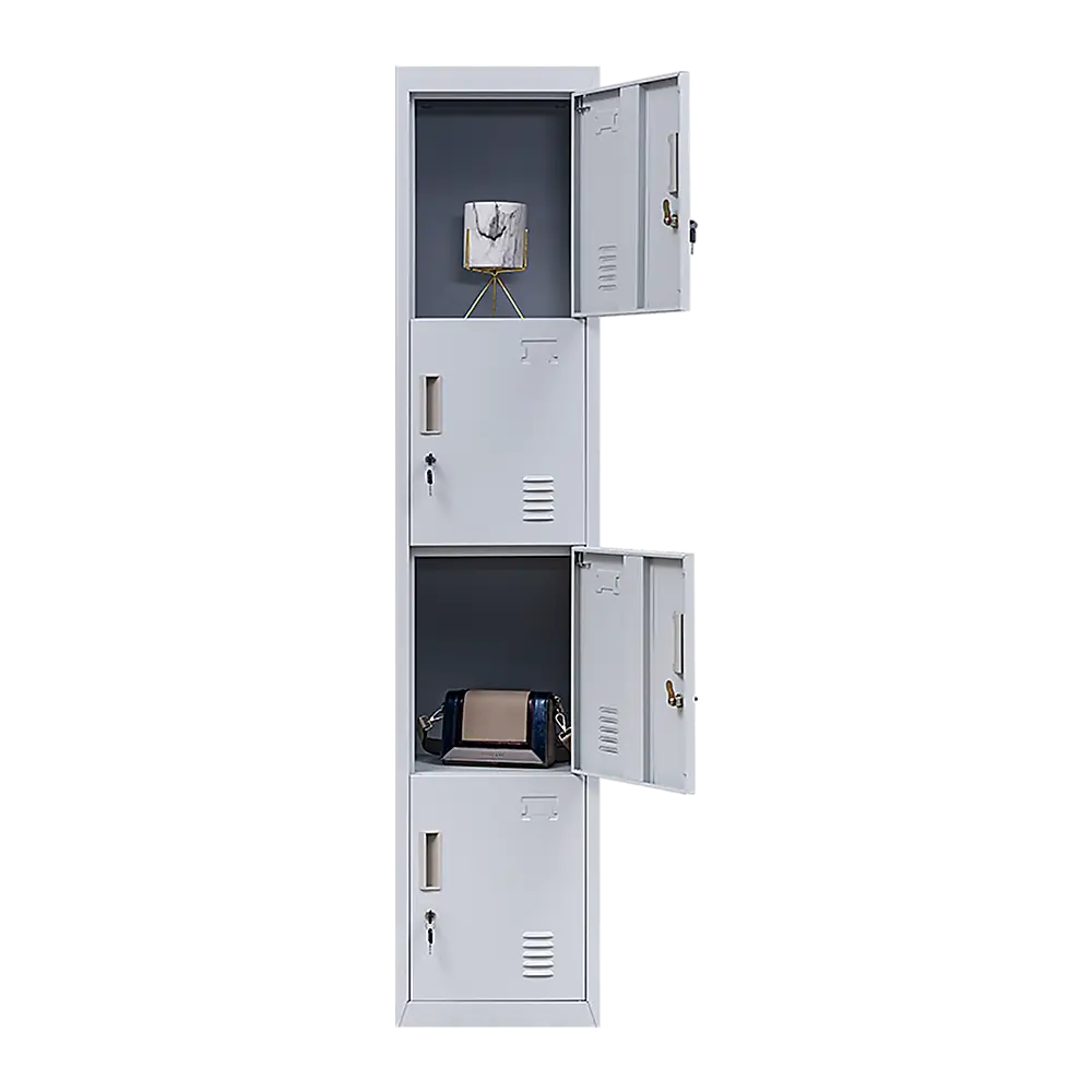 4-Door Vertical Locker for Office Gym Shed School Home Storage - Furniture > Office