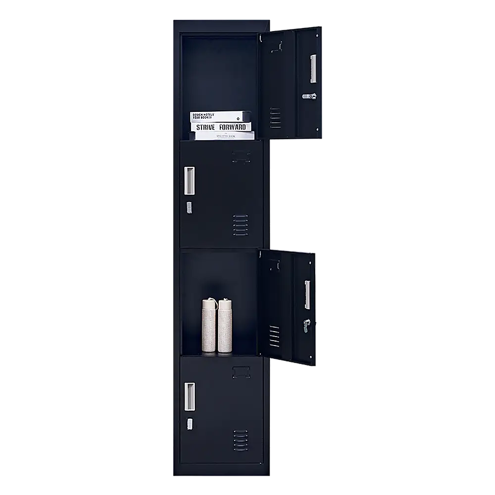 4-Door Vertical Locker for Office Gym Shed School Home Storage - Furniture > Office