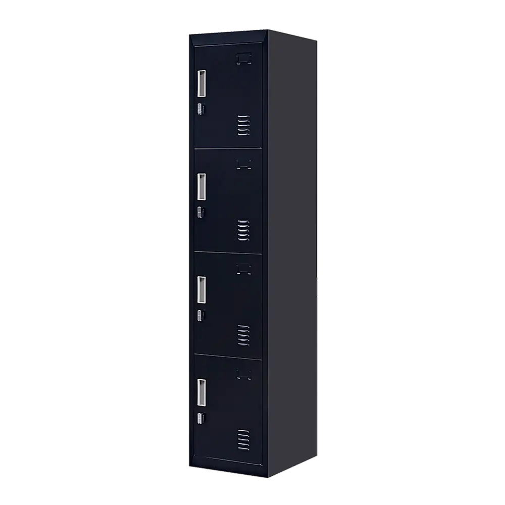 4-Door Vertical Locker for Office Gym Shed School Home Storage - Furniture > Office
