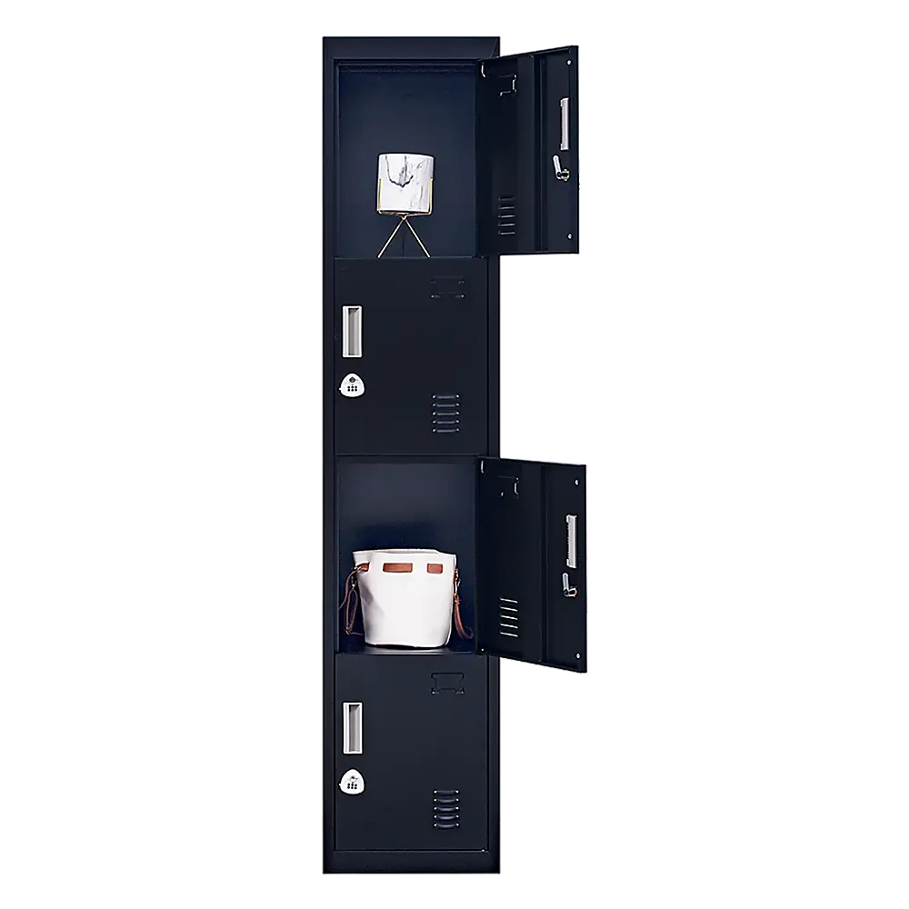 4-Door Vertical Locker for Office Gym Shed School Home Storage - Furniture > Office
