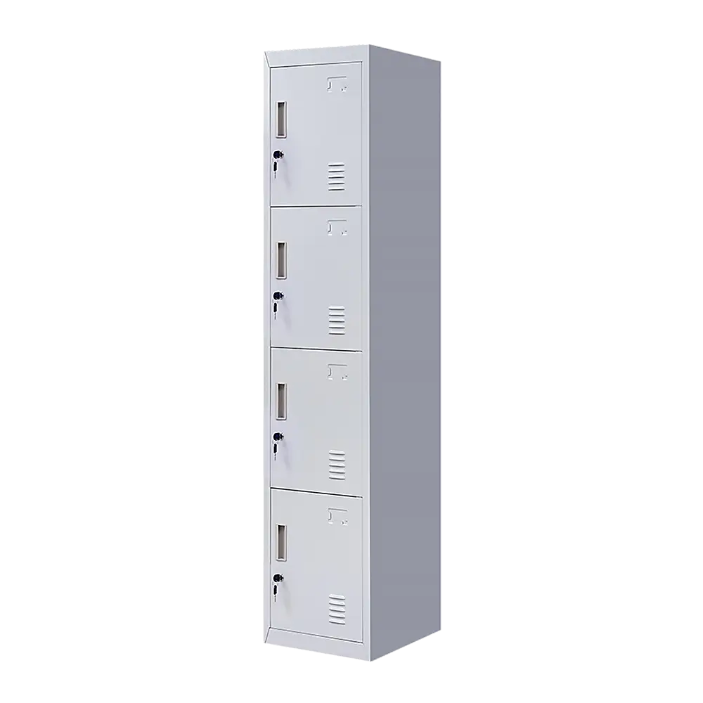 4-Door Vertical Locker for Office Gym Shed School Home Storage - Furniture > Office