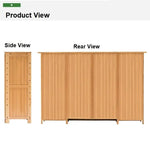 4 Doors 6 Tier without Drawer Tier Bamboo Large Capacity Storage Hallway Shelf Shoe Rack Cabinet - Home & Garden >