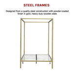 4 Four Poster Double Bed Frame - Furniture > Bedroom
