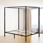 4 Four Poster Double Bed Frame - Furniture > Bedroom > Beds & Bed Frames
