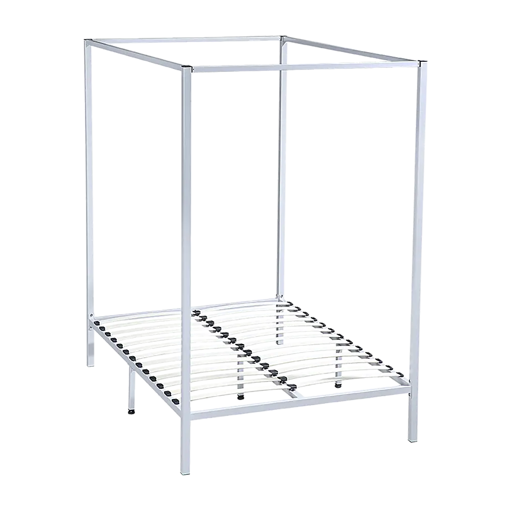 4 Four Poster Double Bed Frame - Furniture > Bedroom > Beds & Bed Frames