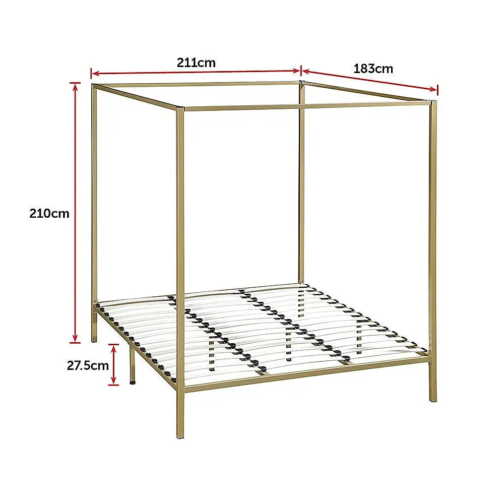 4 Four Poster King Bed Frame - Furniture > Bedroom
