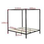 4 Four Poster King Bed Frame - Furniture > Bedroom > Beds & Bed Frames