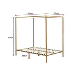4 Four Poster Queen Bed Frame - Furniture > Bedroom