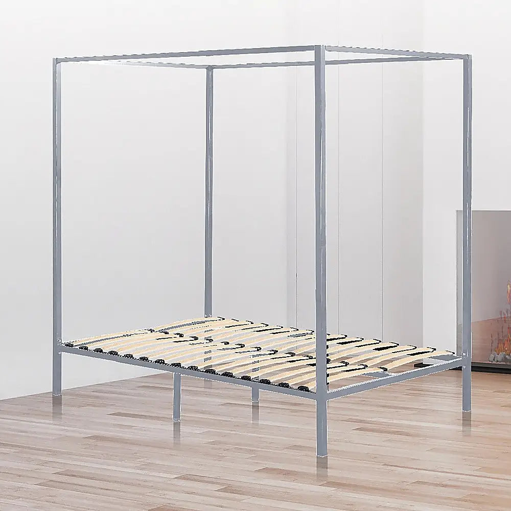 4 Four Poster Queen Bed Frame - Furniture > Bedroom