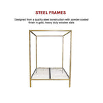 4 Four Poster Queen Bed Frame - Furniture > Bedroom