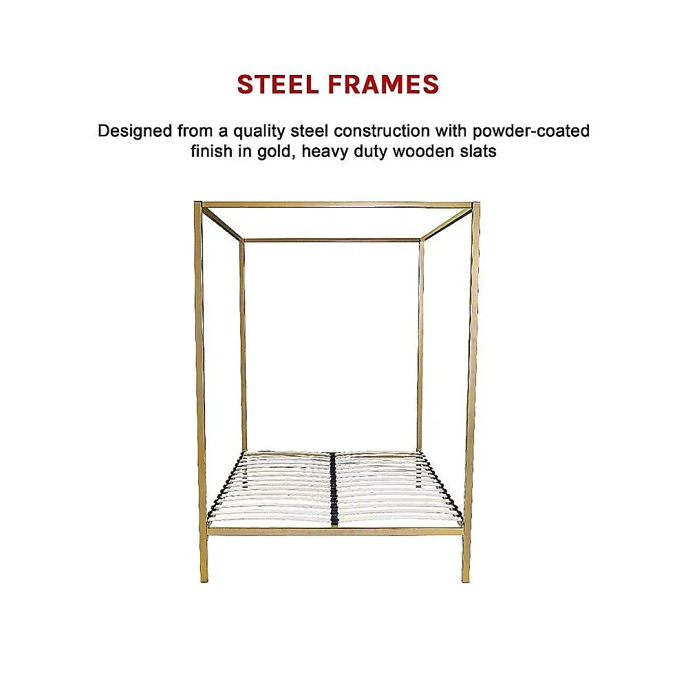 4 Four Poster Queen Bed Frame - Furniture > Bedroom