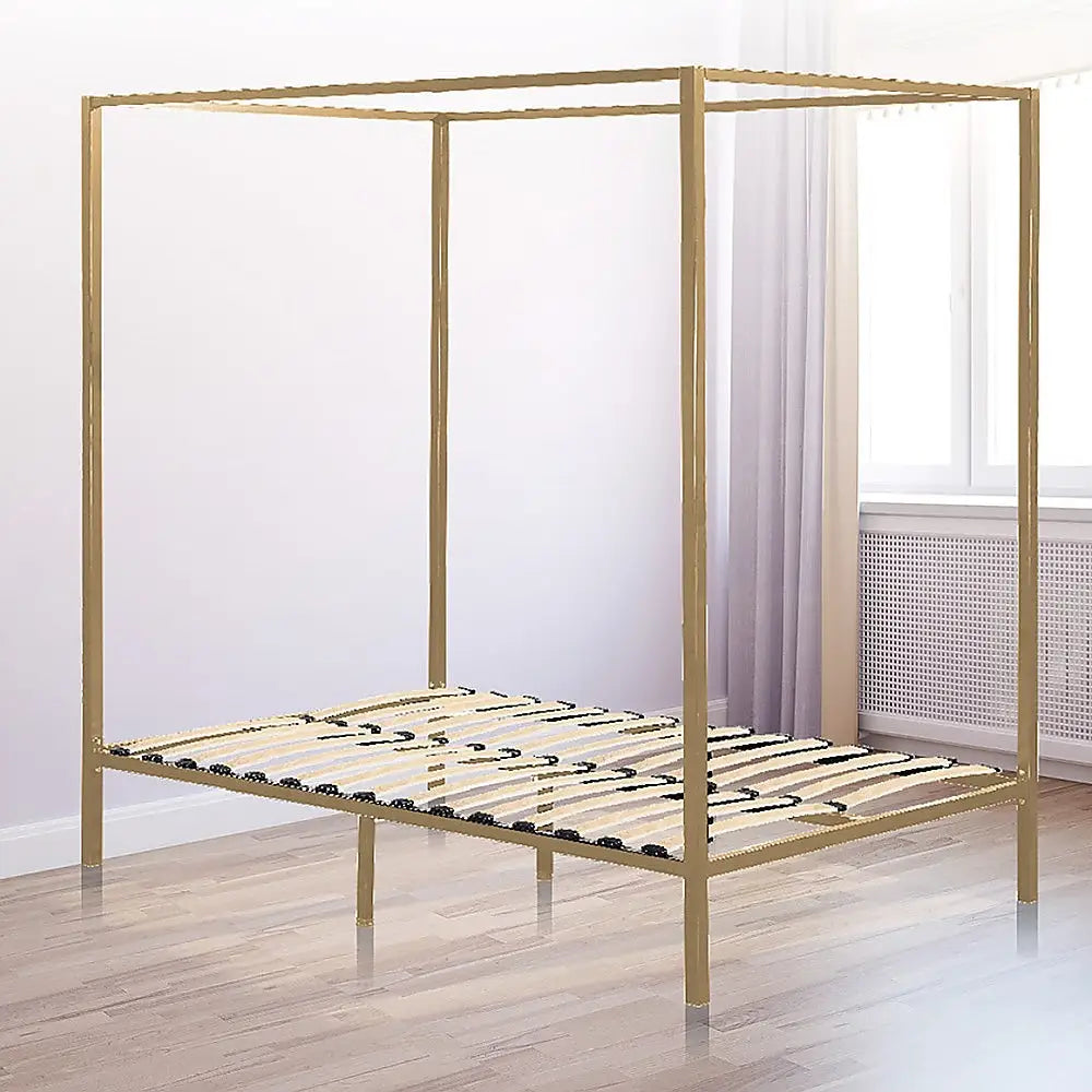 4 Four Poster Queen Bed Frame - Furniture > Bedroom