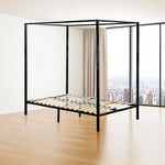 4 Four Poster Queen Bed Frame - Furniture > Bedroom > Beds & Bed Frames
