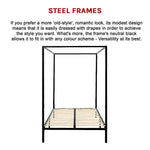 4 Four Poster Queen Bed Frame - Furniture > Bedroom > Beds & Bed Frames