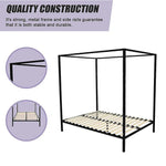 4 Four Poster Queen Bed Frame - Furniture > Bedroom > Beds & Bed Frames