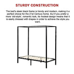 4 Four Poster Single Bed Frame - Furniture > Bedroom