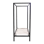 4 Four Poster Single Bed Frame - Furniture > Bedroom