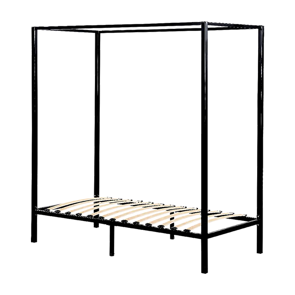 4 Four Poster Single Bed Frame - Furniture > Bedroom