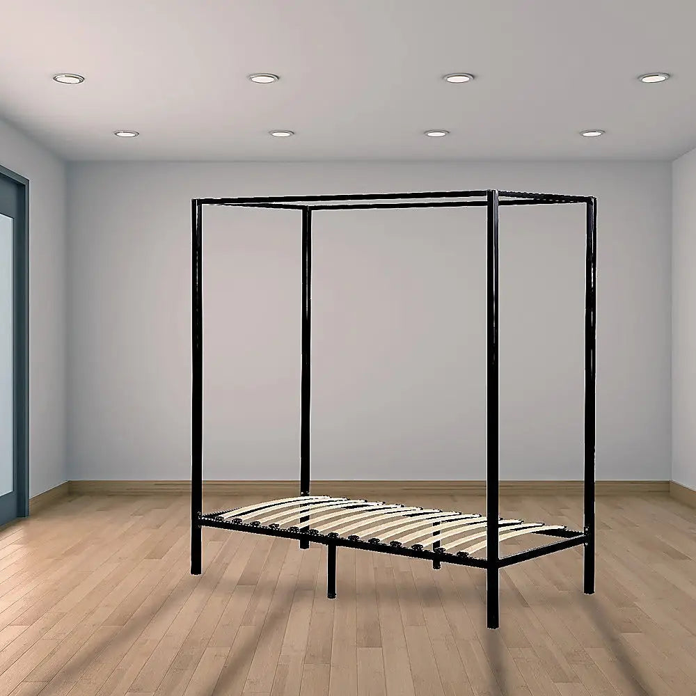 4 Four Poster Single Bed Frame - Furniture > Bedroom