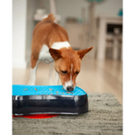4-in-1 Slow Feeder Dog Bowl - Dark Grey Bowl with Blue Lickmat - Pet Care > Dog Supplies > Dog Bowls Feeders & Waterers