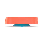 4-in-1 Slow Feeder Dog Bowl - Warm Ocean Red Bowl with Teal Lickmat - Pet Care > Dog Supplies > Dog Bowls Feeders &