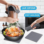 4 Pack Multi Purpose Silicone Insulation Mat Heat-Resistant Dishes Pads(Orange) - Home & Garden > Kitchenware