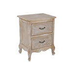 4 Pcs Bedroom Suite Oak Wood Plywood Veneer White Washed Finish in Queen Size - Furniture > Bedroom > Dressers
