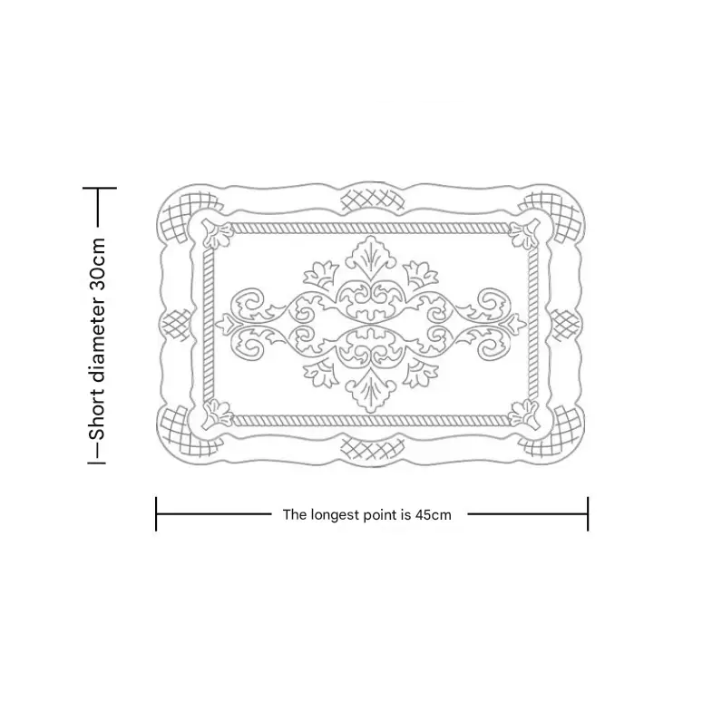 4 pcs Decorative Faux Leather Placemats - Unique Shape Beautiful Packaging (Beige) - Home & Garden > Kitchenware >