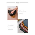 4 pcs Decorative Faux Leather Placemats - Unique Shape Beautiful Packaging (Yellow) - Home & Garden > Kitchenware >