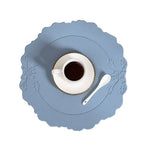 4 pcs Retro Faux Leather Placemat - Waterproof & Oil-Proof Dining Table Mat (Light blue) - Home & Garden > Kitchenware