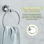 4 Piece Towel Bar Set Bath Accessories Bathroom Hardware - Home & Garden > DIY > Kitchen & Bathroom DIY