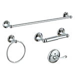 4 Piece Towel Bar Set Bath Accessories Bathroom Hardware - Home & Garden > DIY > Kitchen & Bathroom DIY