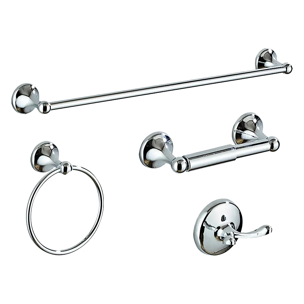4 Piece Towel Bar Set Bath Accessories Bathroom Hardware - Home & Garden > DIY > Kitchen & Bathroom DIY