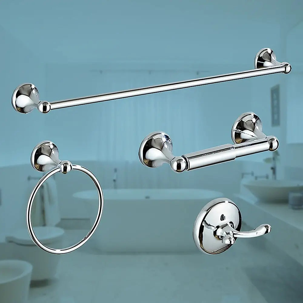4 Piece Towel Bar Set Bath Accessories Bathroom Hardware - Home & Garden > DIY > Kitchen & Bathroom DIY
