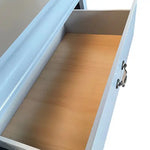 4 Pieces Bedroom Suite in Solid Wood & MDF Queen Size Grey Colour Bed Bedside Table & Tallboy - Furniture > Bedroom >