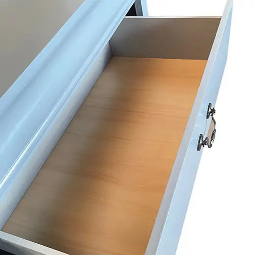 4 Pieces Bedroom Suite in Solid Wood & MDF Queen Size Grey Colour Bed Bedside Table & Tallboy - Furniture > Bedroom >