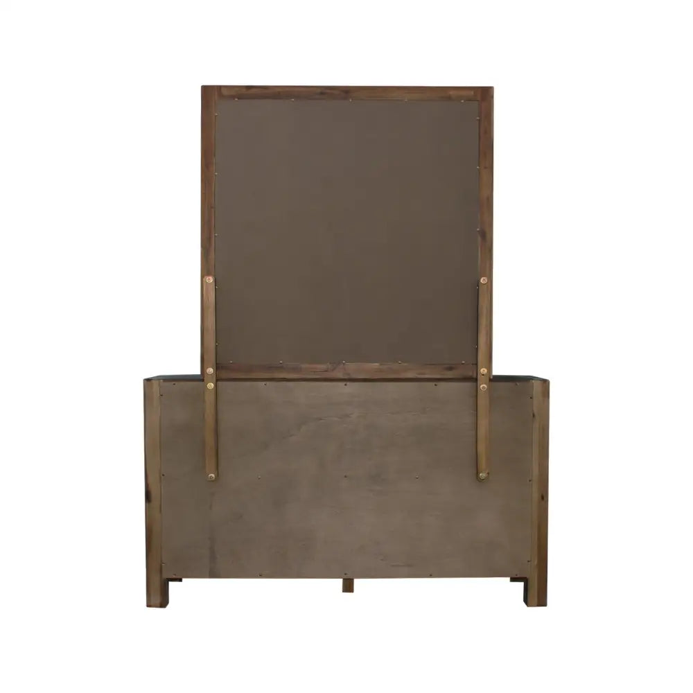 4 Pieces Bedroom Suite in Solid Wood Veneered Acacia Construction Timber Slat Queen Size Chocolate Colour Bed Bedside
