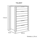 4 Pieces Bedroom Suite Natural Wood Like MDF Structure Queen Size White Ash Colour Bed Bedside Table & Tallboy