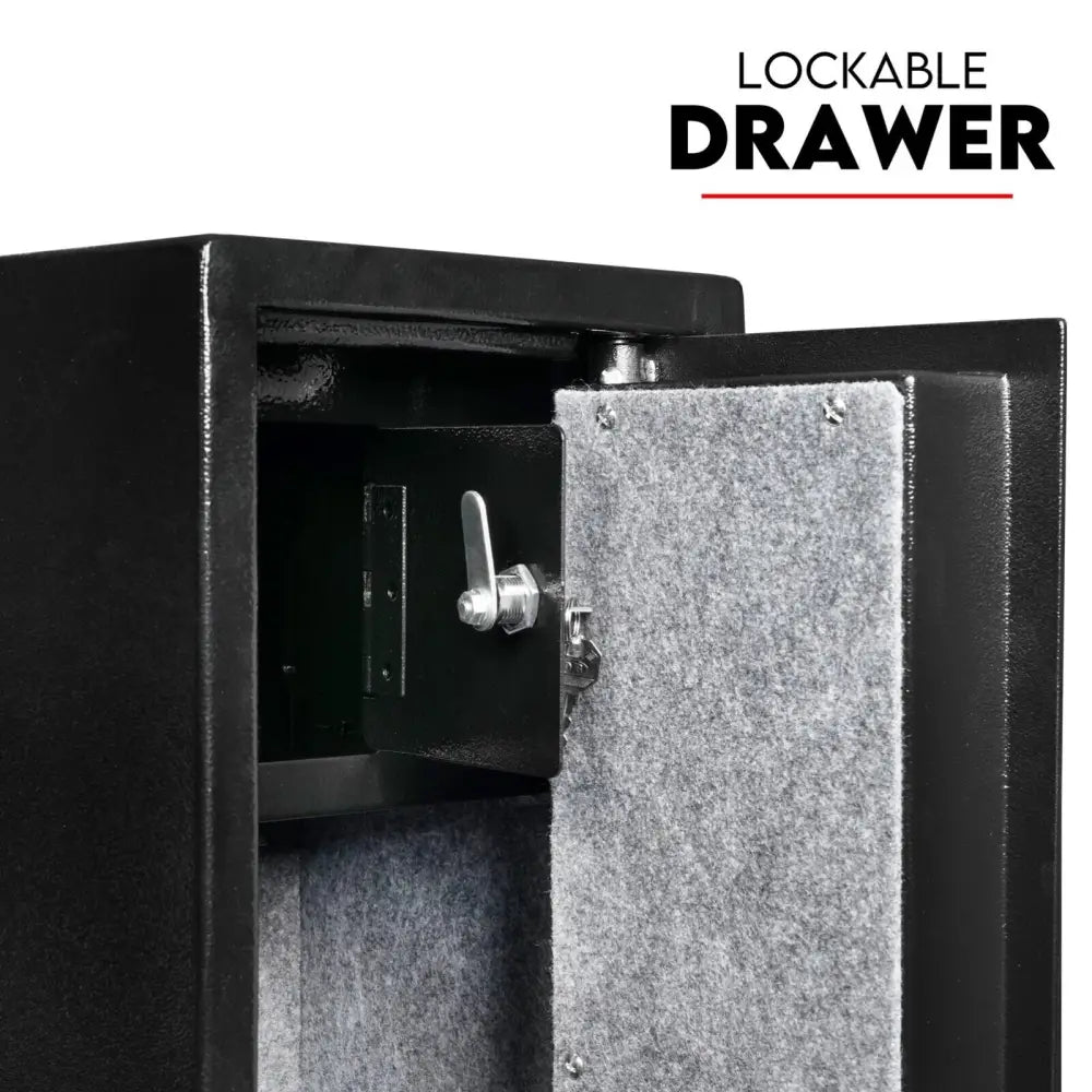 4 Rifle Gun Safe Iron Heavy Duty Firearm Security Digital Lockbox Premium CAT A + B - Home & Garden > Storage