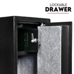 4 Rifle Gun Safe Iron Heavy Duty Firearm Security Digital Lockbox Premium CAT A + B - Home & Garden > Storage