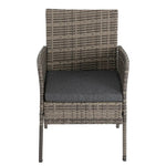 4 Seater Wicker Outdoor Lounge Set - Mixed Grey - Furniture > Outdoor