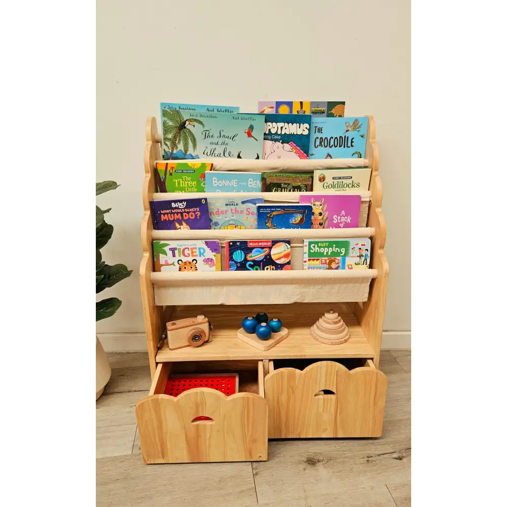 4 Tier bookshelf and drawers - Furniture > Living Room > Bookcases & Shelves