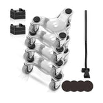 4 X All-purpose Dolly Metal Heavy Duty Furniture Mover Slider Set - Furniture > Office